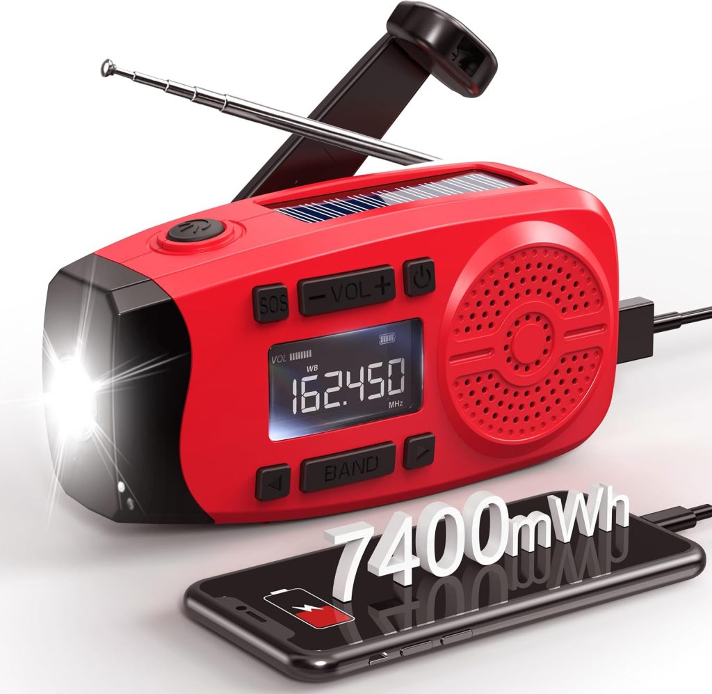 Runningsnail 7400mWh Hand Crank Emergency Radio with LCD Used for Emergency review | Vanessa Davison Runningsnail 7400mWh Hand Crank Emergency Radio with LCD Used for Emergency