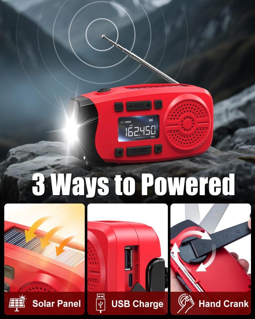 Runningsnail 7400mWh Hand Crank Emergency Radio with LCD Used for Emergency review | Vanessa Davison Runningsnail 7400mWh Hand Crank Emergency Radio with LCD Used for Emergency